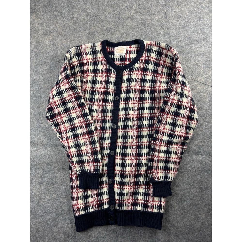 Country Sophisticate Pendleton VTG Wool Cardigan Size M Preppy Country Club